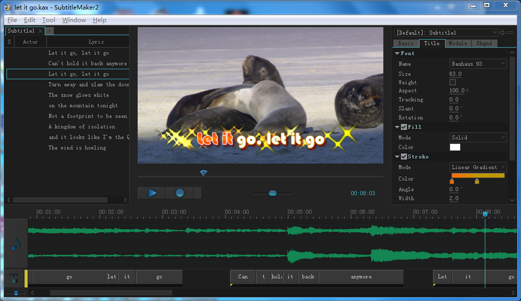 Sayatoo SubtitleMaker Screenshot